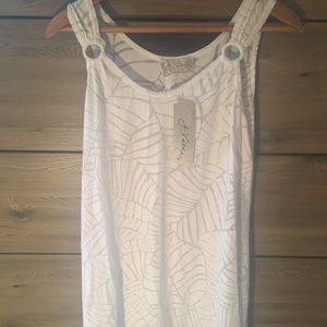 J Valdi White Bathing Suit Cover-Up, Medium NWT